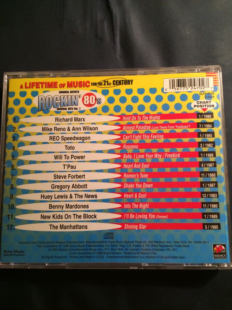 Rockin 80s - Various Artists (CD) music collectible [Barcode 056775247027] - Main Image 2