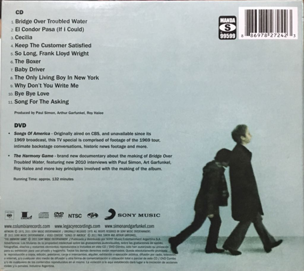 Bridge Over Troubled Water - Simon And Garfunkel (CD) music collectible [Barcode 8431588065822] - Main Image 2