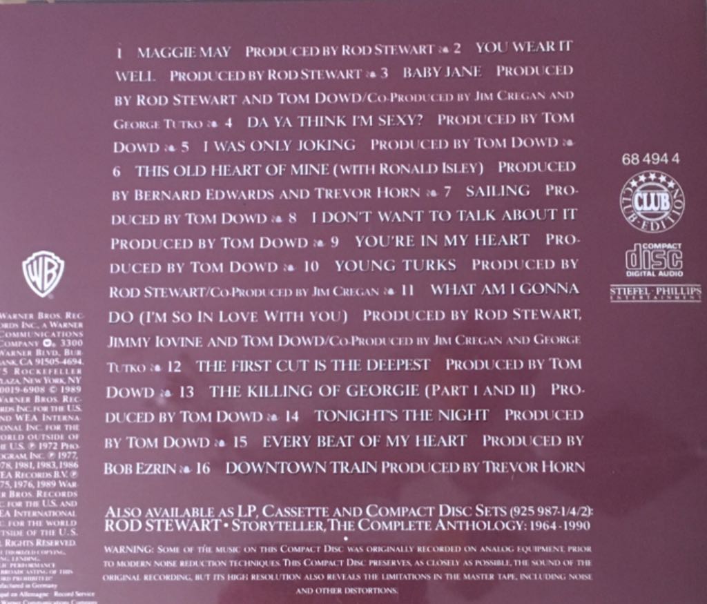 The Best Of - Rod Stewart (CD) music collectible - Main Image 2