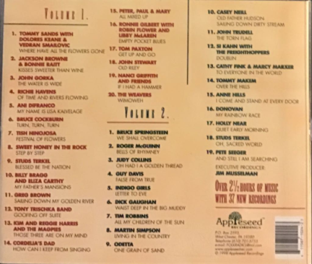 Where Have All The Flowers Gone: The Songs Of Pete Seeger - Where Have All the Flowers Gone (CD) music collectible [Barcode 611587102423] - Main Image 2