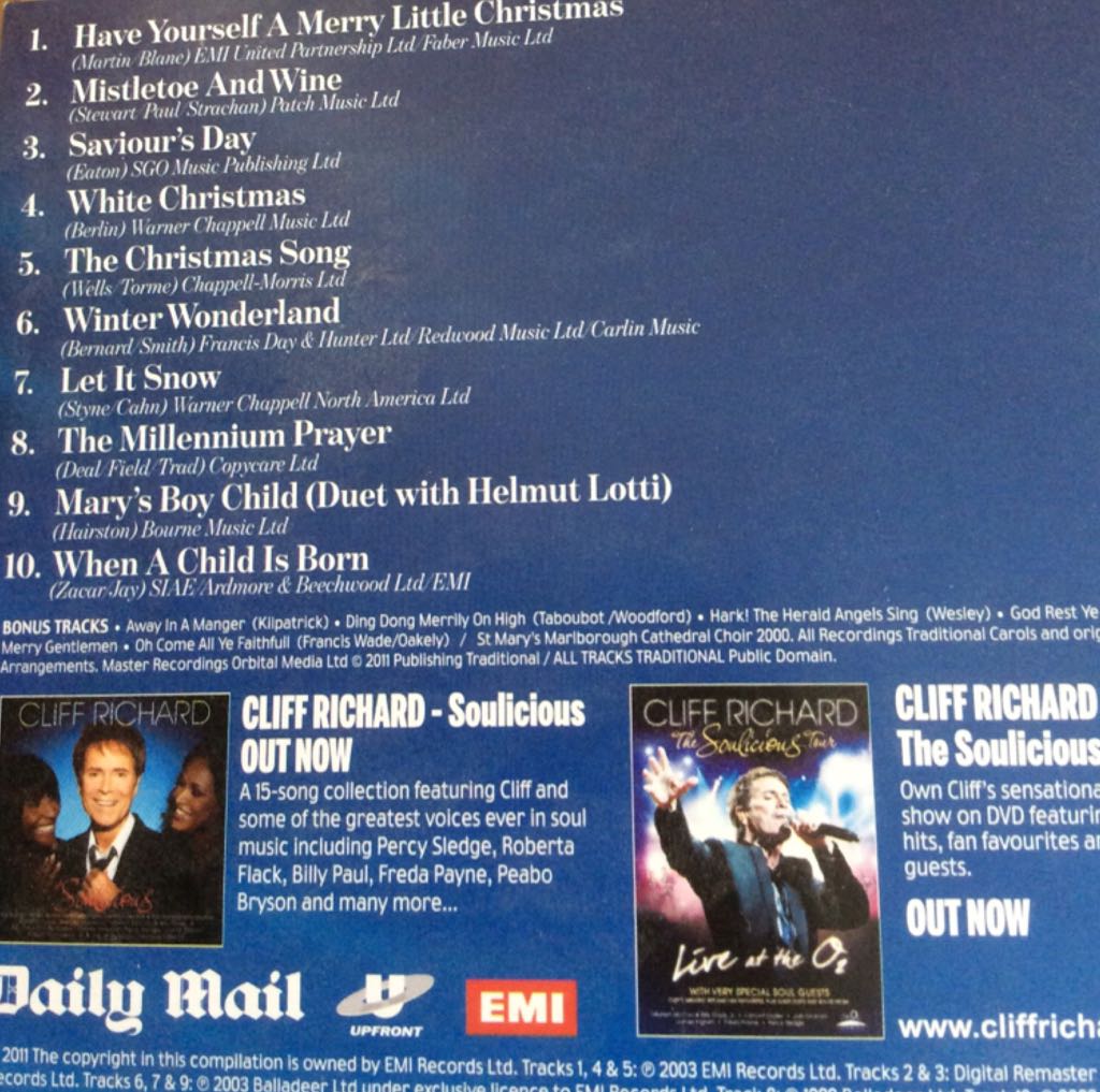 Christmas With Cliff - Cliff Richard (CD) music collectible - Main Image 2