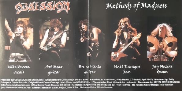 Methods Of Madness - Obsession (CD) music collectible [Barcode 600665746222] - Main Image 3