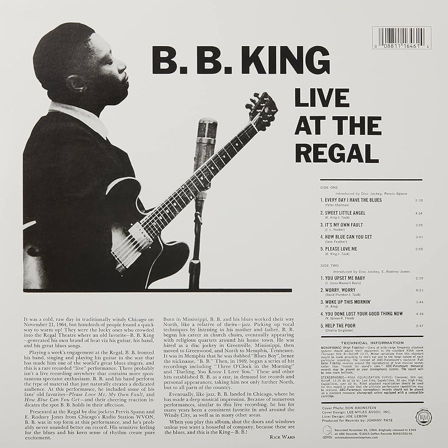 Live At The Regal - B.B. King (CD) music collectible [Barcode 076731110622] - Main Image 3