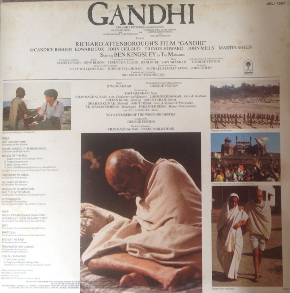 Gandhi - Soundtrack (12”) music collectible - Main Image 2