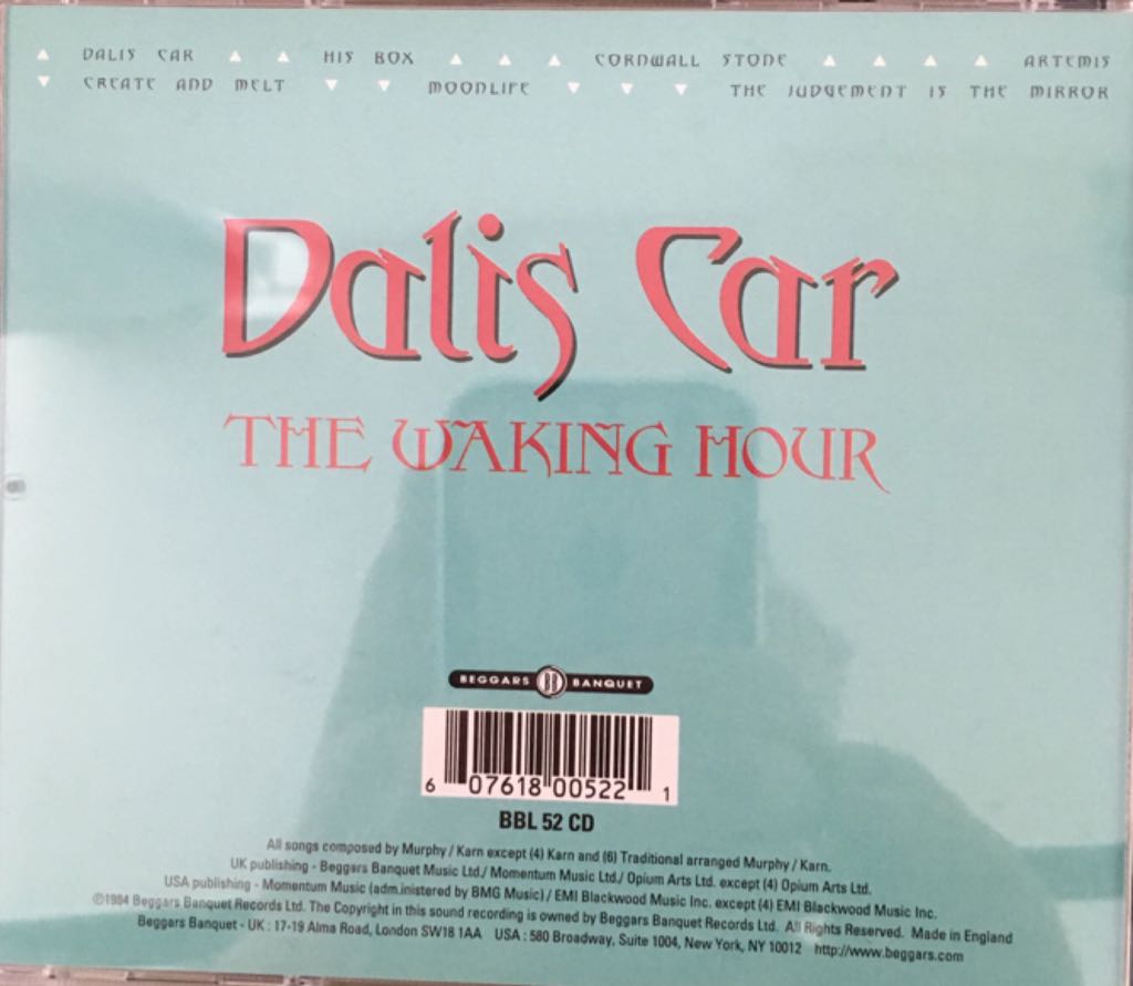 The Waking Hour - Car, Dalis (CD) music collectible [Barcode 607618005221] - Main Image 2