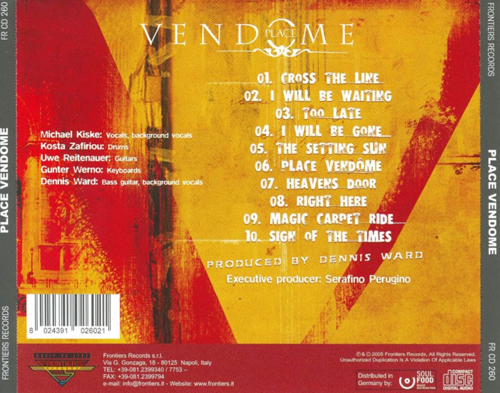 Place Vendome - Place Vendome (MP3) music collectible - Main Image 2