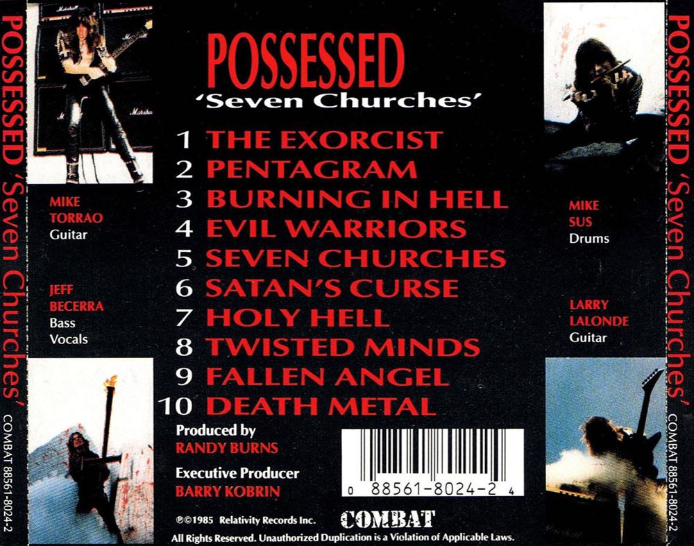 Seven Churches - Possessed (CD) music collectible - Main Image 2