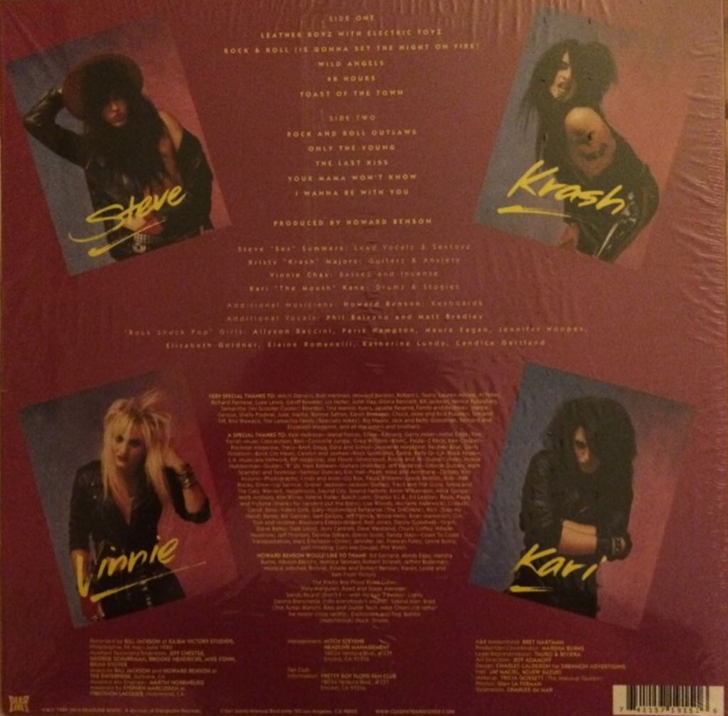 Leather Boyz With Electric Toyz - Pretty Boy Floyd (12”) music collectible [Barcode 741157191516] - Main Image 2