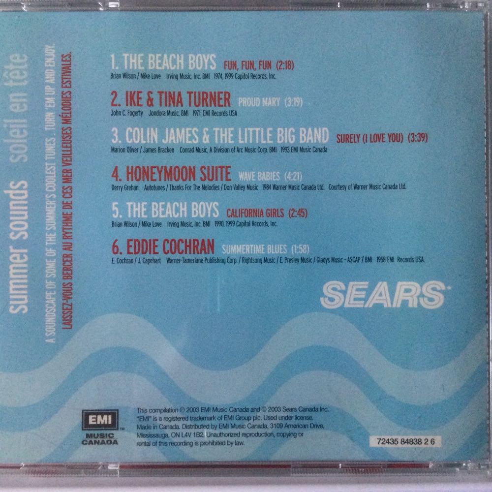 Summer Sounds - Various Artists (CD) music collectible - Main Image 2