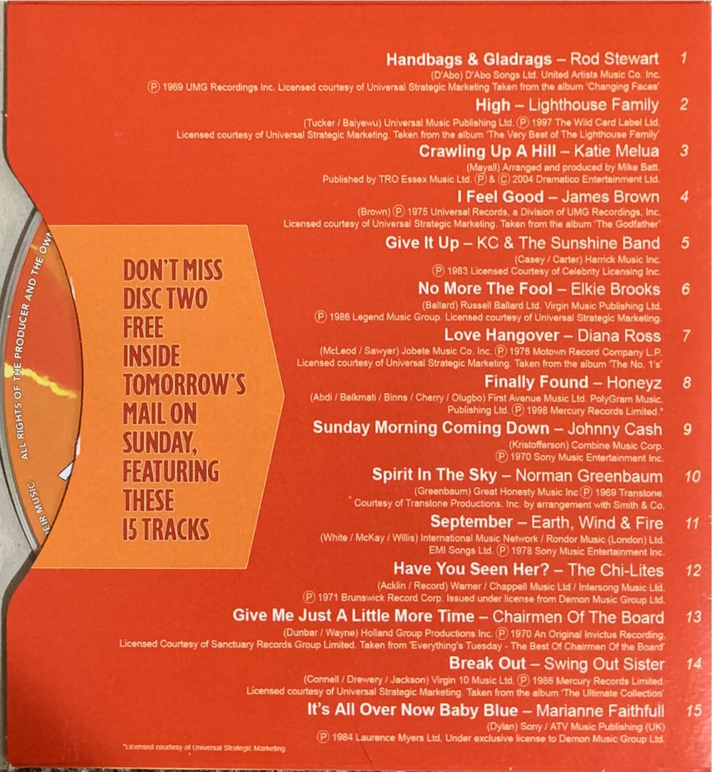 Saturday Night Sunday Morning Volume One & Two - Various (CD) music collectible - Main Image 3