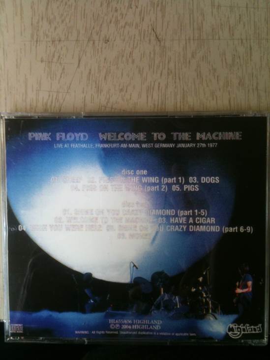 Welcome To The Machine - Pink Floyd (CD) music collectible - Main Image 2
