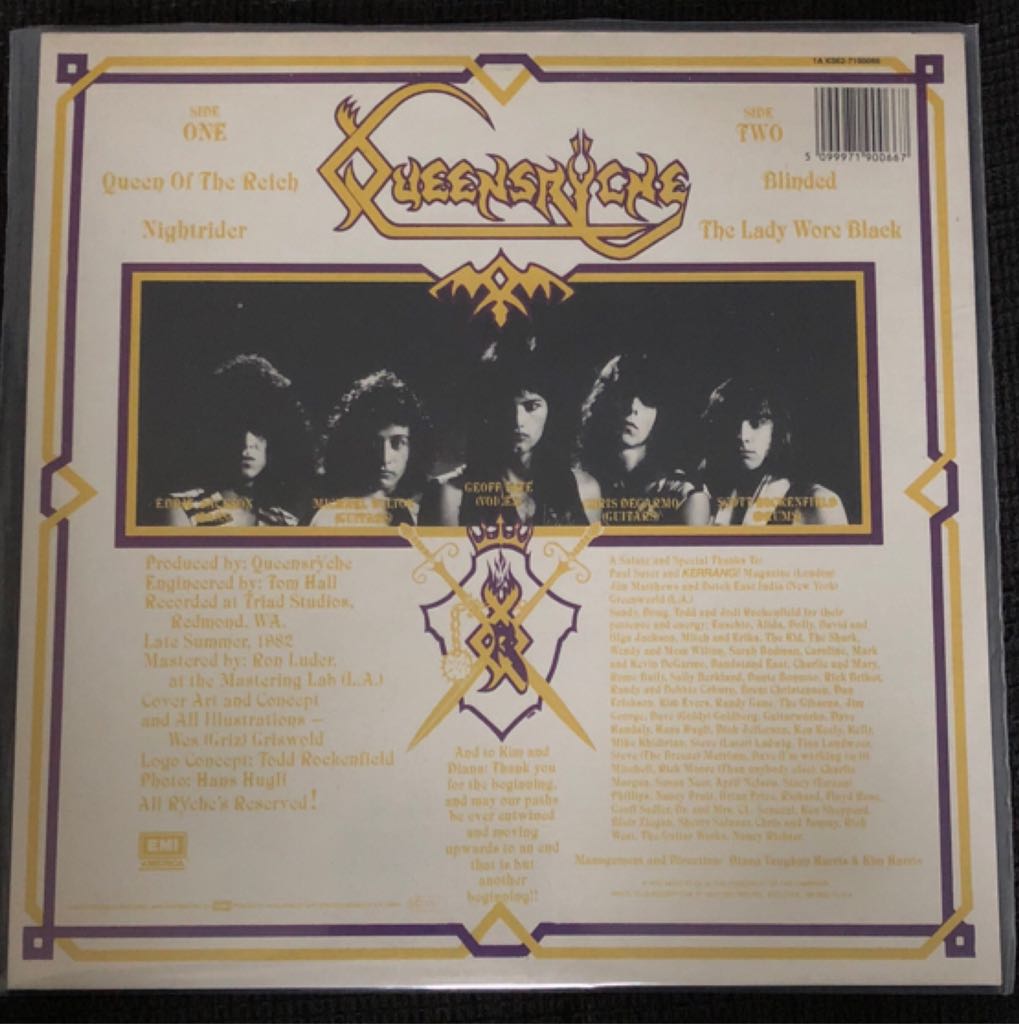 Queensrÿche - Queensryche (12”) music collectible [Barcode 5099971900667] - Main Image 2