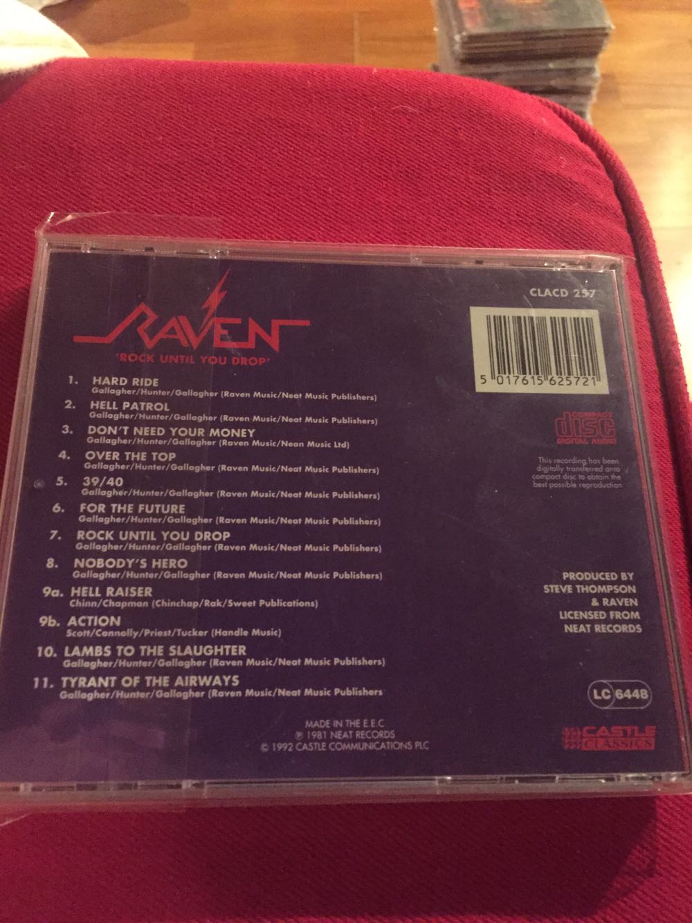 Rock Until You Drop - Raven (12” - 62) music collectible [Barcode 5017615625721] - Main Image 2
