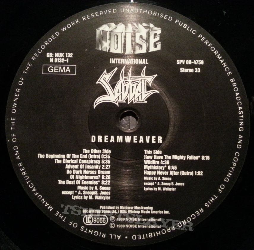 Dreamweaver - Sabbat (CD) music collectible [Barcode 12118144] - Main Image 3