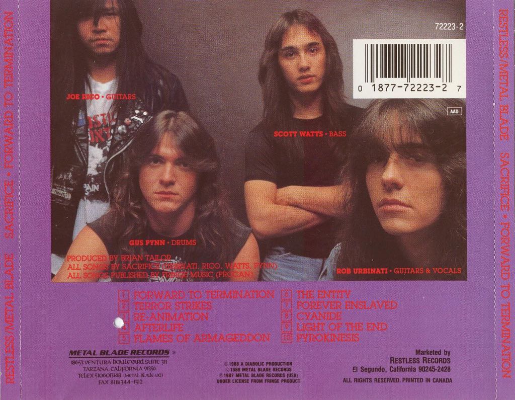 Forward To Termination - Sacrifice (CD) music collectible [Barcode 7898335602067] - Main Image 2