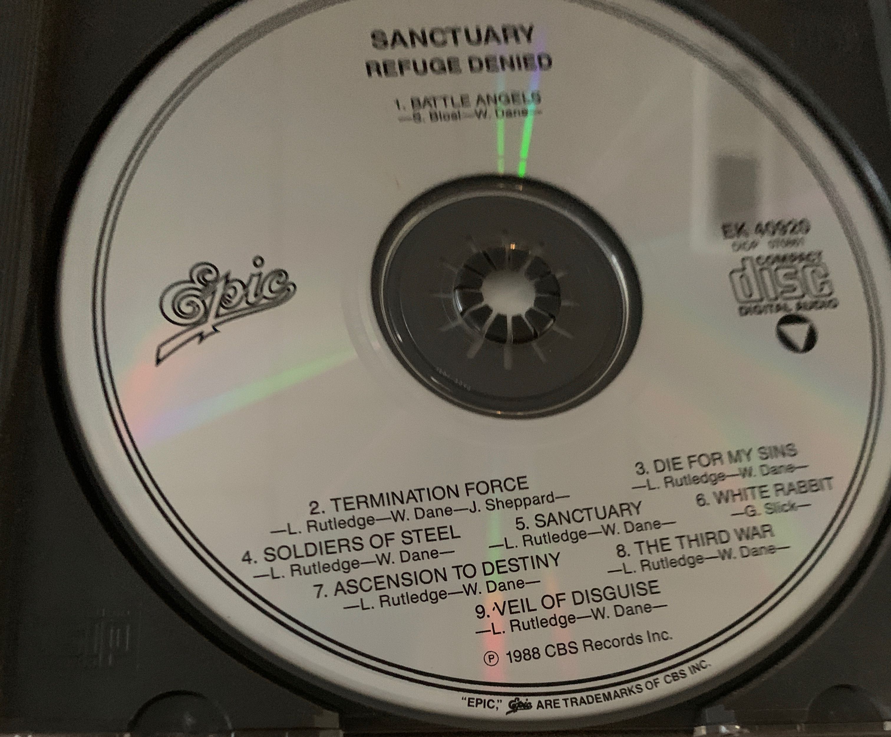 Refuge Denied - Sanctuary (CD - 38:42) music collectible [Barcode 074644092028] - Main Image 3