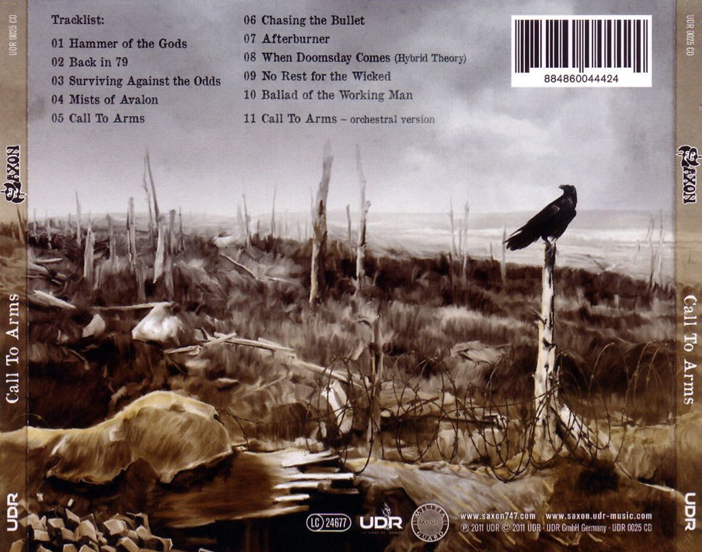 Call to Arms (Bonus Track Version) - Saxon (AAC - 47) music collectible [Barcode 884860044721] - Main Image 2