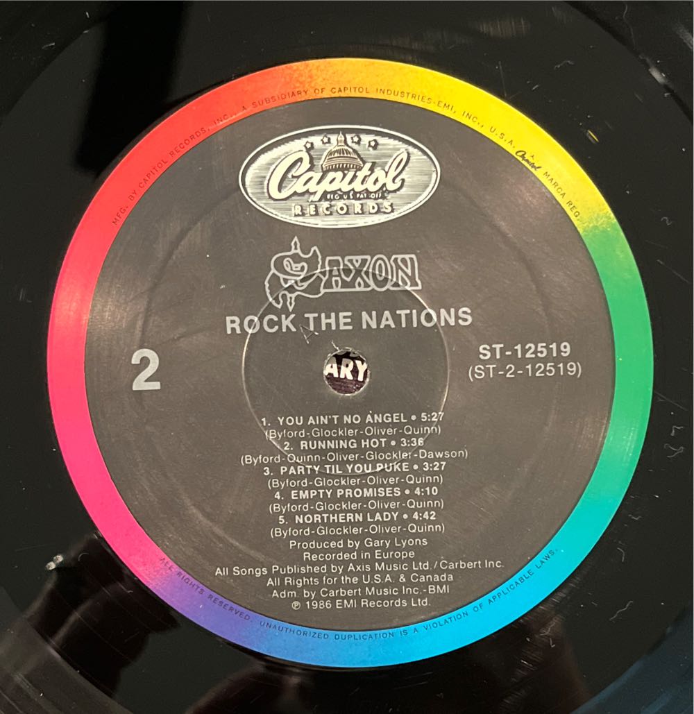 Rock The Nations - Saxon (12”) music collectible - Main Image 4