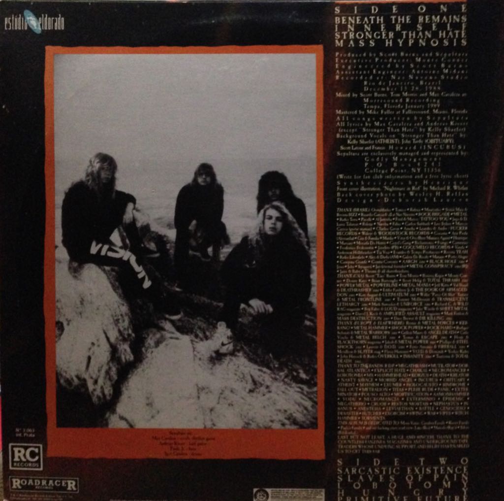 Beneath The Remains - Sepultura (12” - 42) music collectible [Barcode 016861951115] - Main Image 2