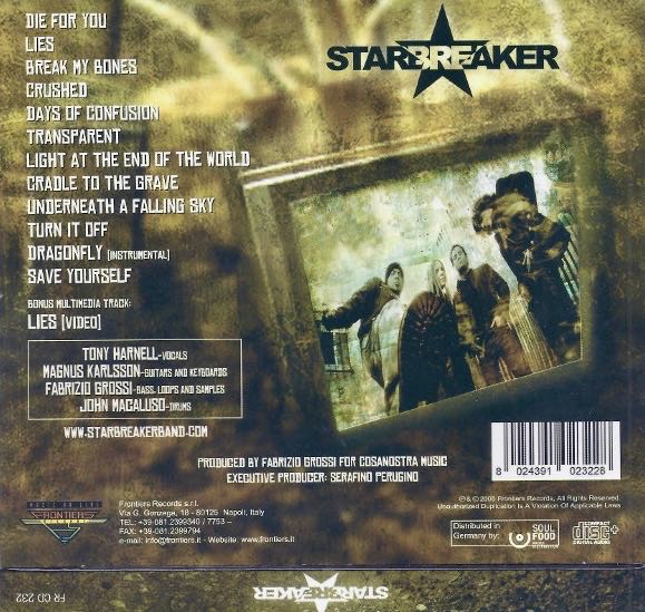 Starbreaker - Starbreaker (CD) music collectible [Barcode 8024391023228] - Main Image 3