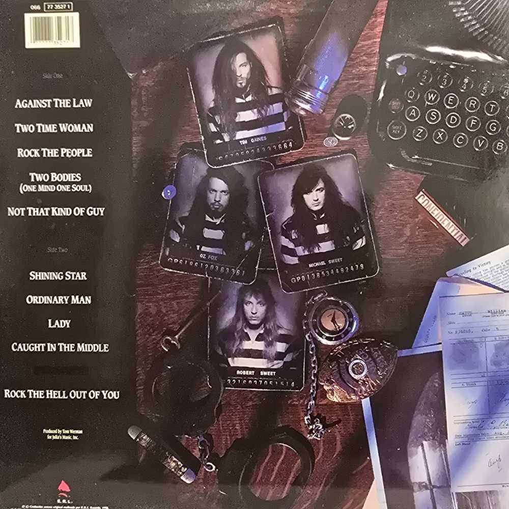 Against The Law - Stryper (12”) music collectible [Barcode 077777352717] - Main Image 2