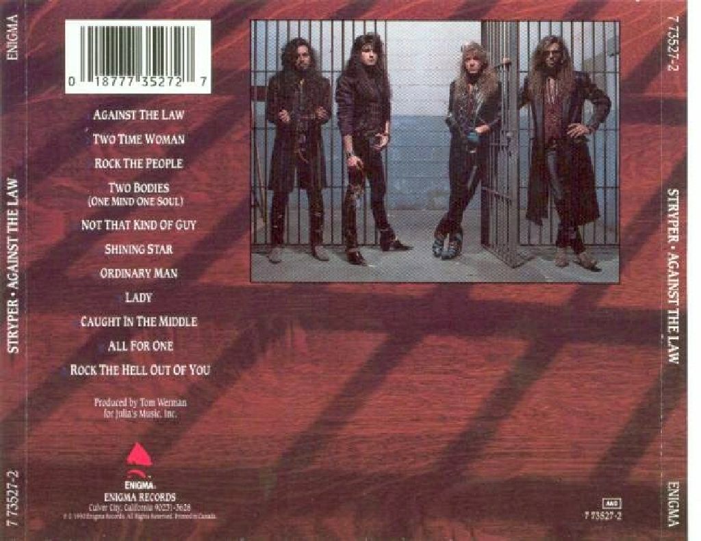 Against The Law - Stryper (CD) music collectible [Barcode 1011722352727] - Main Image 2