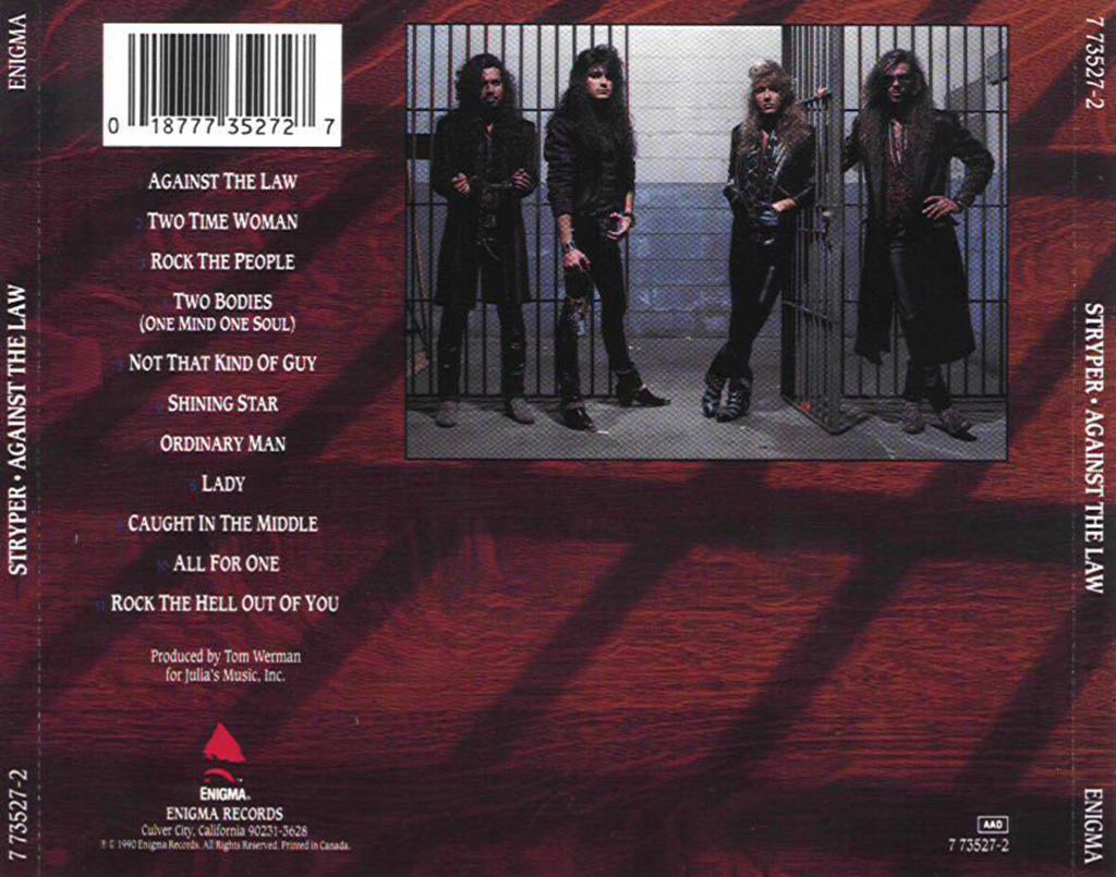Against The Law - Stryper music collectible - Main Image 2