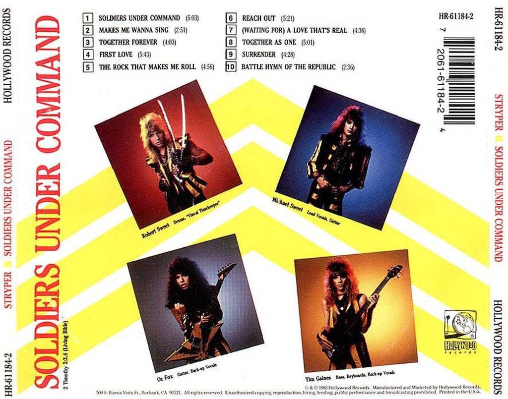 Soldiers Under Command - Stryper (Cassette - 45) music collectible - Main Image 2