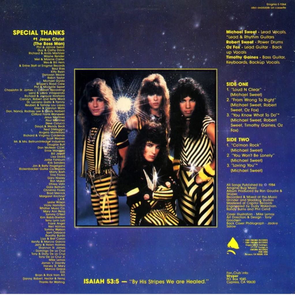 The Yellow and Black Attack! - Stryper (12” - 24) music collectible [Barcode 018177380726] - Main Image 2