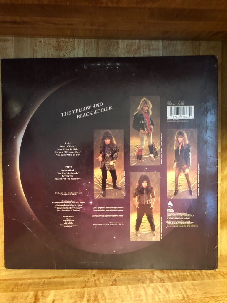 1986(b) The Yellow and Black Attack - Stryper (12”) music collectible - Main Image 2