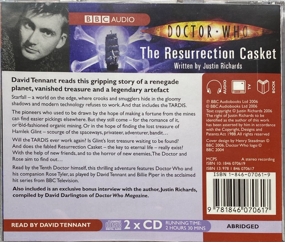 The Resurection Casket - Doctor WHO, David Tennant (CD - 150) music collectible [Barcode 9781846070617] - Main Image 2