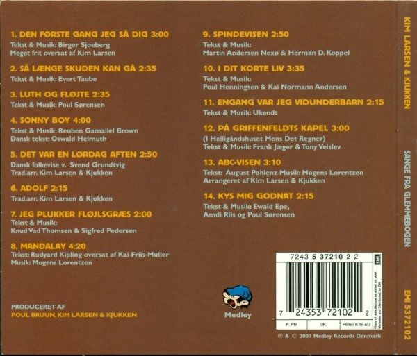 Sange Fra Glemmebogen - Kim Larsen (CD) music collectible [Barcode 724353721022] - Main Image 2