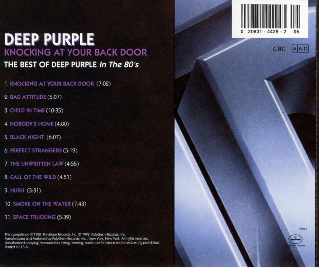 Knocking At Your Back Door: The Best Of Deep Purple In The 80’s - Deep Purple (CD - 65) music collectible [Barcode 731451343025] - Main Image 2