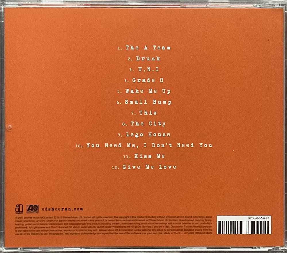 + - Ed Sheeran (CD - 4759) music collectible [Barcode 825646634422] - Main Image 3