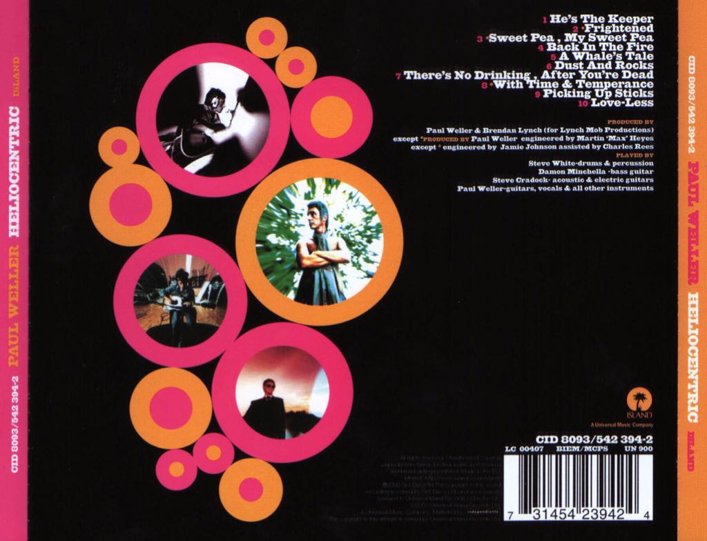Heliocentric - Paul Weller (CD - 48:05) music collectible [Barcode 731454239424] - Main Image 2