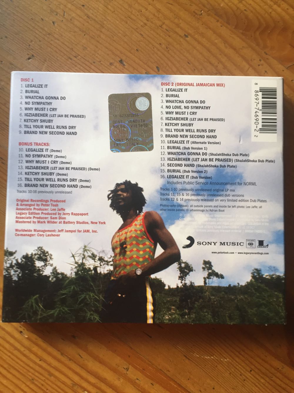 Legalize It - Deluxe Edition - Peter Tosh (CD) music collectible [Barcode 886977469022] - Main Image 3