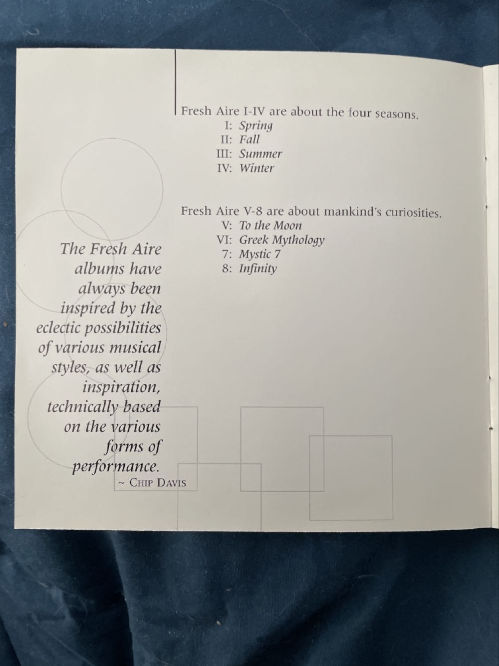 Fresh Aire I - Spring - Mannheim Steamroller (HDCD - 34) music collectible [Barcode 012805500128] - Main Image 3