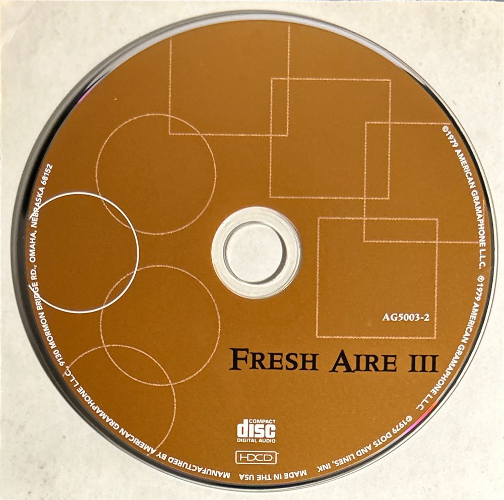 CD : Fresh Aire III - Summer - Mannheim Steamroller (HDCD - 34) music collectible [Barcode 012805500326] - Main Image 4