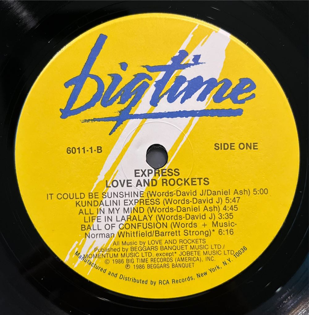 Express - Love And Rockets (12”) music collectible - Main Image 3