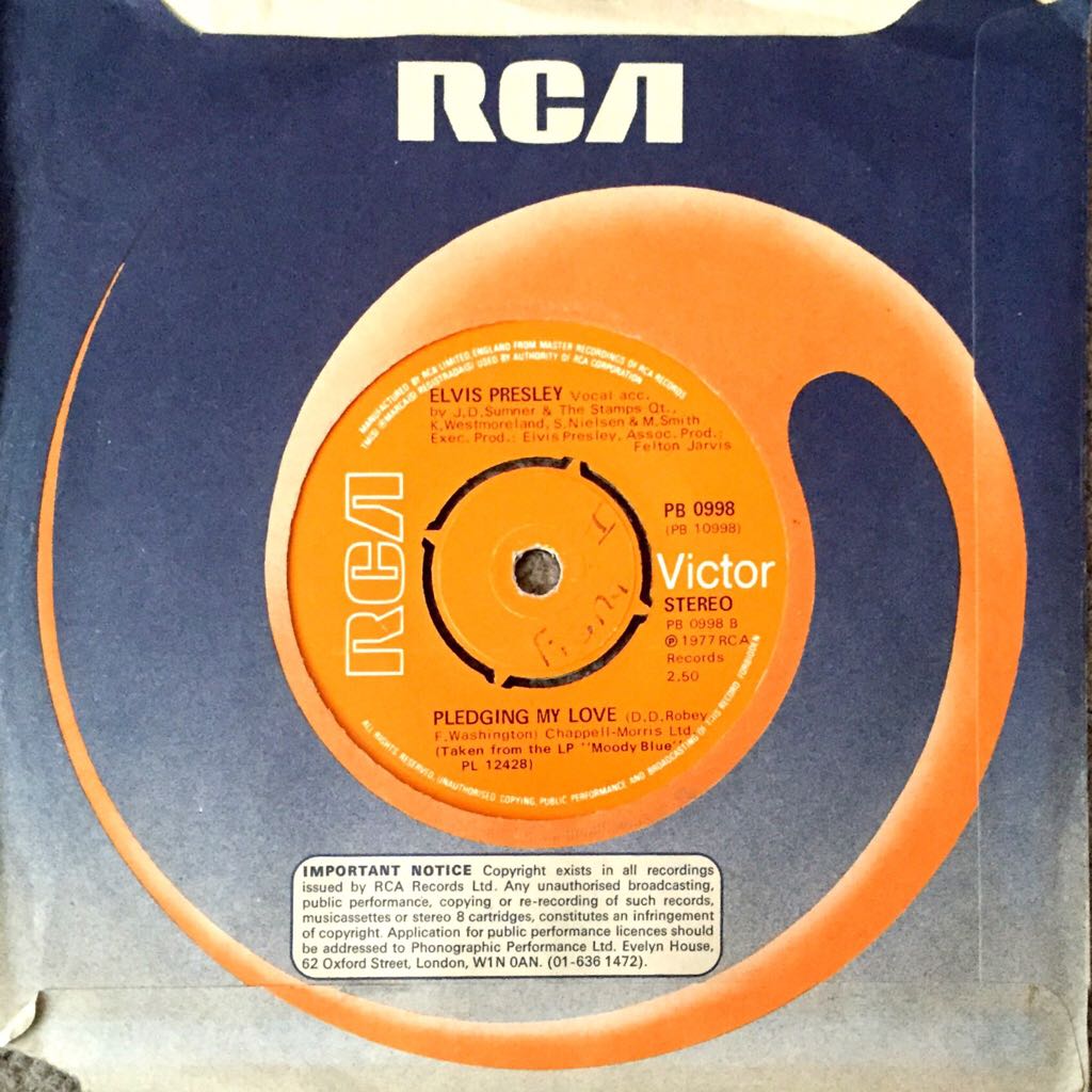 Way Down - Elvis Presley (7”) music collectible - Main Image 2