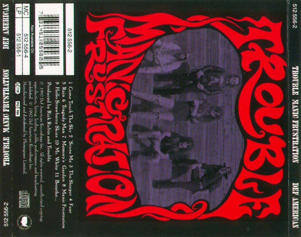 Manic Frustration - Trouble (CD-R - 43) music collectible [Barcode 731451255625] - Main Image 2