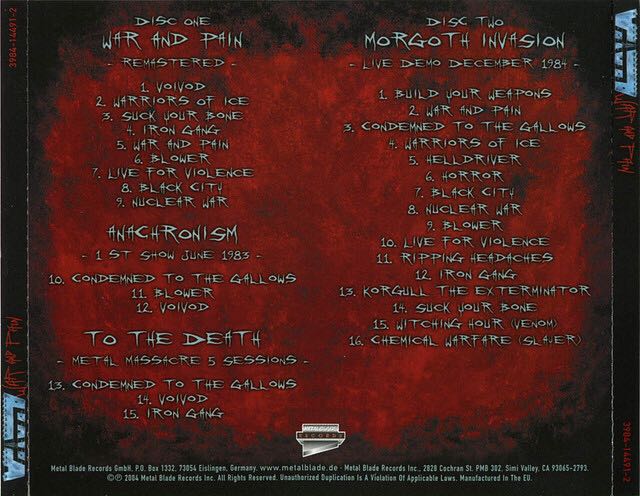 War and Pain - Voivod (12”) music collectible [Barcode 039841404920] - Main Image 2