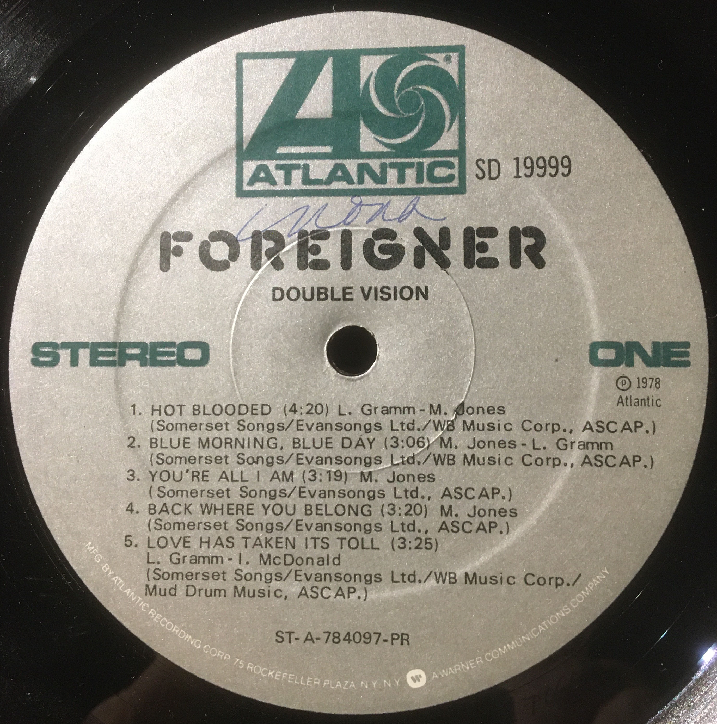 Double Vision - Foreigner (12” - 3755) music collectible - Main Image 3