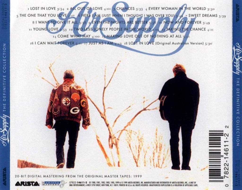 Air Supply: The Definitive Collection - Air Supply (CD - 77) music collectible [Barcode 078221461122] - Main Image 2