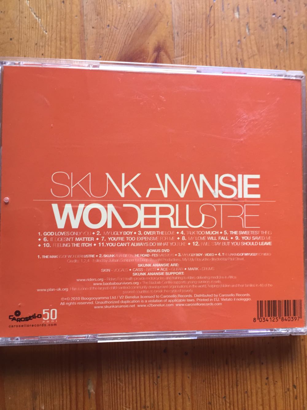 Wonderlustre - Skunk Anansie (CD/DVD) music collectible [Barcode 8034125840397] - Main Image 4