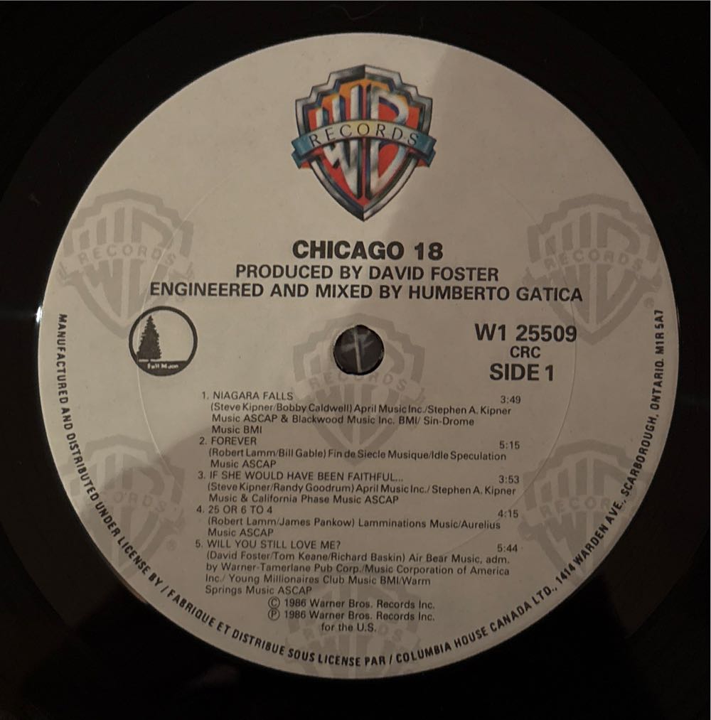 18 - Chicago (12” - 45) music collectible [Barcode 075992550918] - Main Image 3