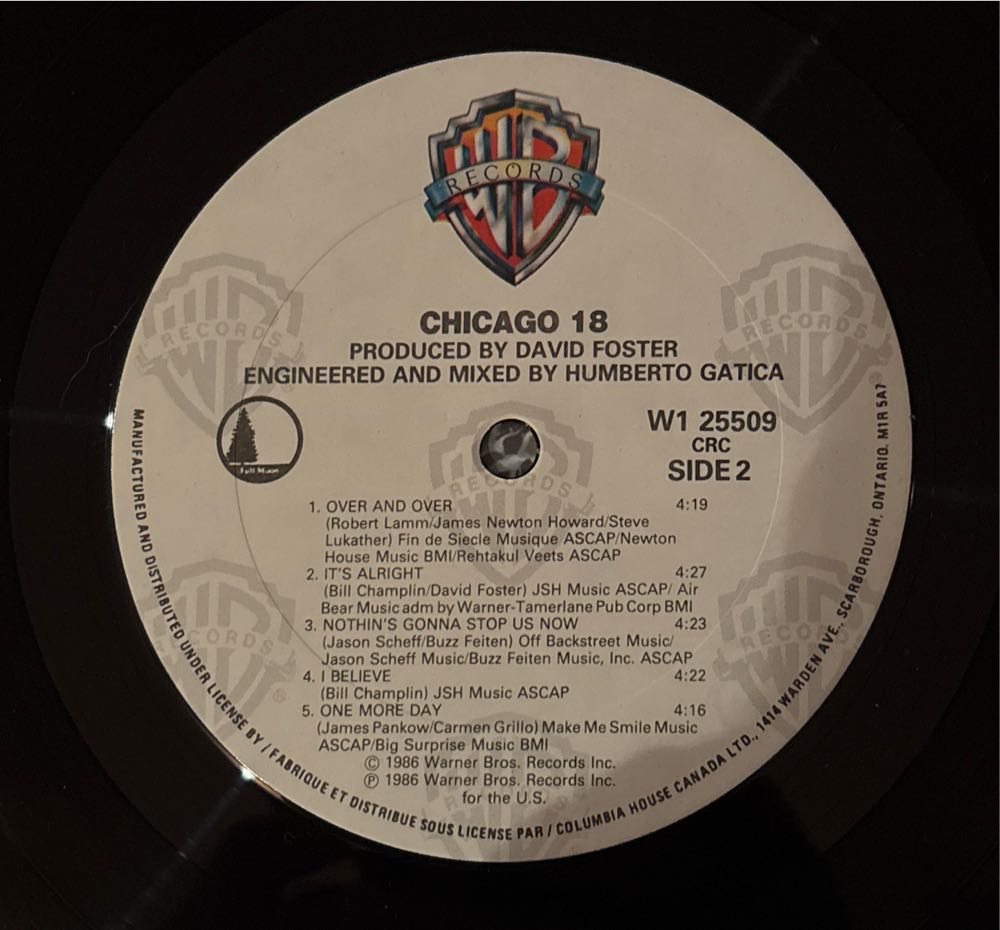 18 - Chicago (12” - 45) music collectible [Barcode 075992550918] - Main Image 4