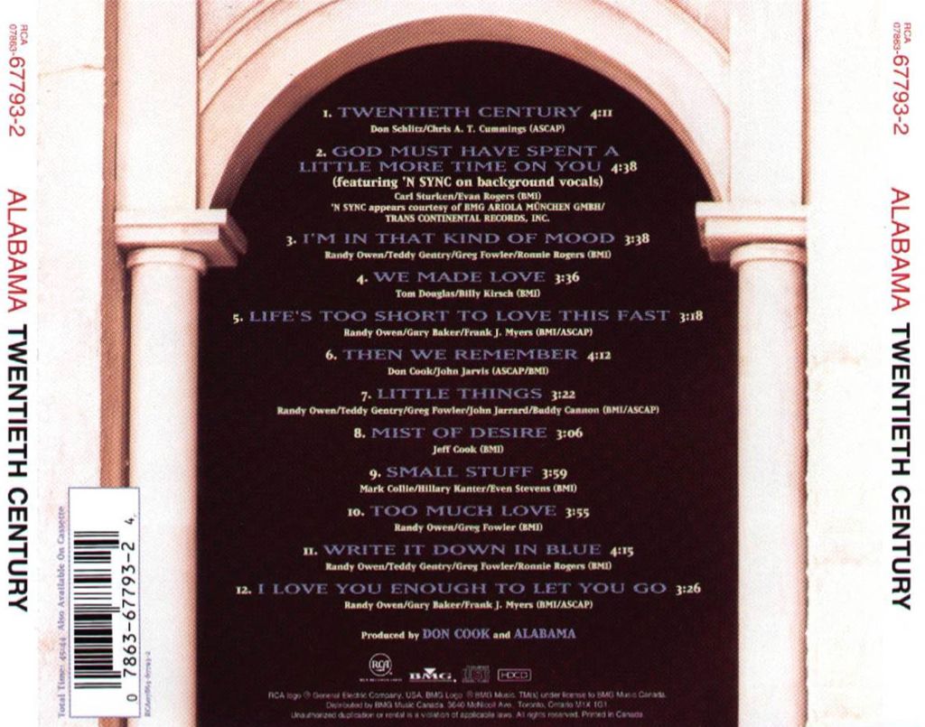 Twentieth Century - Alabama Cassette (Cassette - 45:44) music collectible [Barcode 777495038398] - Main Image 2