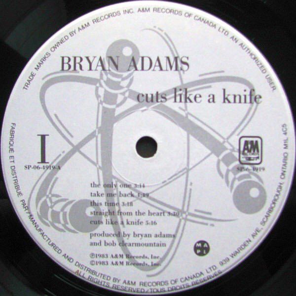 Cuts Like A Knife - Bryan Adams (12”) music collectible - Main Image 2
