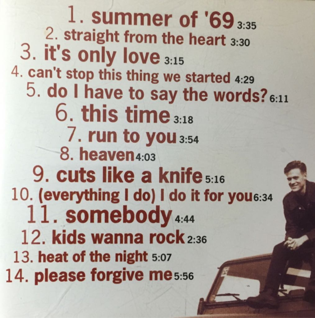 So Far So Good - Adams, Bryan (CD - 6228) music collectible - Main Image 2